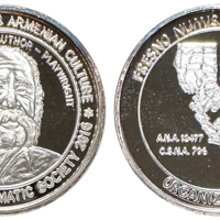 1574 2016 William Saroyan, Fresno Numismatic Society Commemorative Silver Medal .jpg