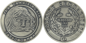 Turkey - Zeugma 15,000,000 lira 2003 (Antique Finish)