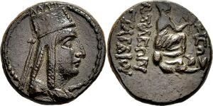 Tigranes II - Imitation coinage - AE 4 chalkoi - Tyche seated