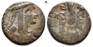 Tigranes the Younger - Series 5, Tigranocerta (70/69-69/8 BC) - AE 2 chalkoi - Palm