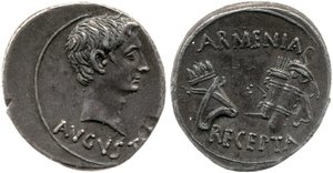Augustus 27 BC-14 AD - AR Denarius - RIC-517