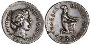 Augustus 27 BC-14 AD - AR Denarius - RIC-290