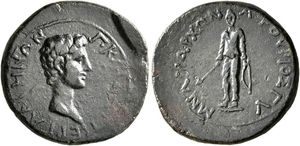 Augustus 27 BC-14 AD - AE Hemiassarion - RPC-I-2361