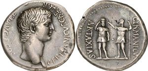 Claudius 41-54 AD - AR Didrachm - RPC-I-3629
