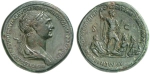 Trajan 98-117 AD - AE Sestertius - RIC-642