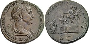 Trajan 98-117 AD - AE Sestertius - RIC-667