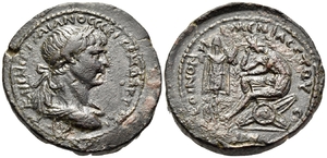 Trajan Koinon of Armenia - AE Dupondius - Kovacs-303