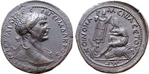 Trajan Koinon of Armenia - AE Sestertius - Kovacs-302