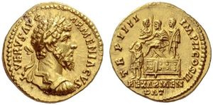 Lucius Verus 161-169 AD - AV Aureus - RIC-511