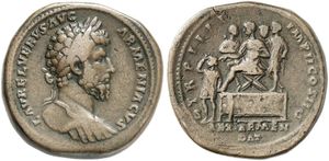 Lucius Verus 161-169 AD - AE Sestertius - RIC-1371