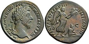Marcus Aurelius 161-180 AD - AE Sestertius - RIC-890