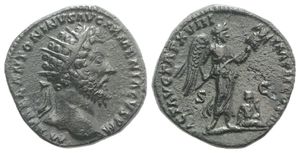 Marcus Aurelius 161-180 AD - AE Dupondius - RIC-892
