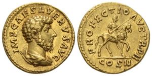 Marcus Aurelius 161-180 AD - AV Aureus - RIC-480