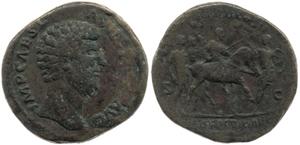 Marcus Aurelius 161-180 AD - AE Sestertius - RIC-1321
