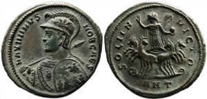 Maximinus Daia 310-313 AD - AE Follis - RIC-145b