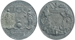 18th Century Holland Struck Medal - Type 5 - (Hovhannes / Trinity) - Lead