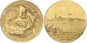 200th Anniversary of the Founding of the Mekhitarist Order (Venice, 1901) - Gilt Medal