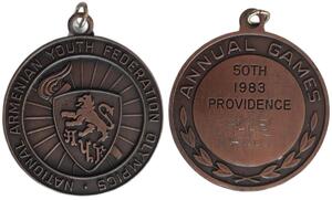 Armenian Youth Federation - 1983 National Olympics Medal