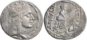 Tigranes II - Period 2, Tigranocerta - AR Tetradrachm - Kovacs-72.2