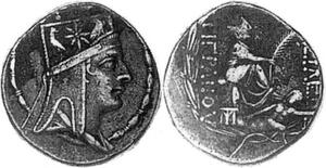 Tigranes II - Period 2, Tigranocerta - AR Tetradrachm - Kovacs-73