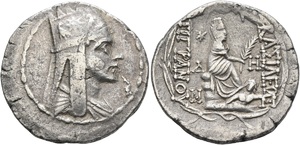 Tigranes II - Period 2, Tigranocerta - AR Tetradrachm - Kovacs-76.3