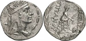 Tigranes II - Period 2, Tigranocerta - AR Tetradrachm - Kovacs-72.1