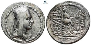 Tigranes II - Period 3, Artaxata - AR Tetradrachm - Yr. 39 ΘΛ