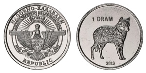 Nagorno-Karabakh - 2013 - 1 dram - Wolf.jpg