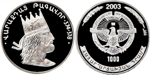 Nagorno-Karabagh - 1,000 dram 2003 - Varazdat 374-378 AD