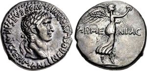 Nero 54-68 AD - AR Didrachm - RIC-615