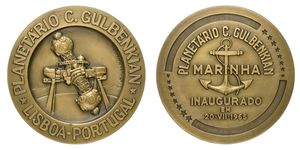 inv184 ANRO-1584 Inauguration of the Calouste Gulbenkian Planetarium Medal, 1965.jpg