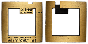 ANRO-1716 25th Anniversary of the Calouste Gulbenkian Foundation and Museum Medal, 1994.jpg